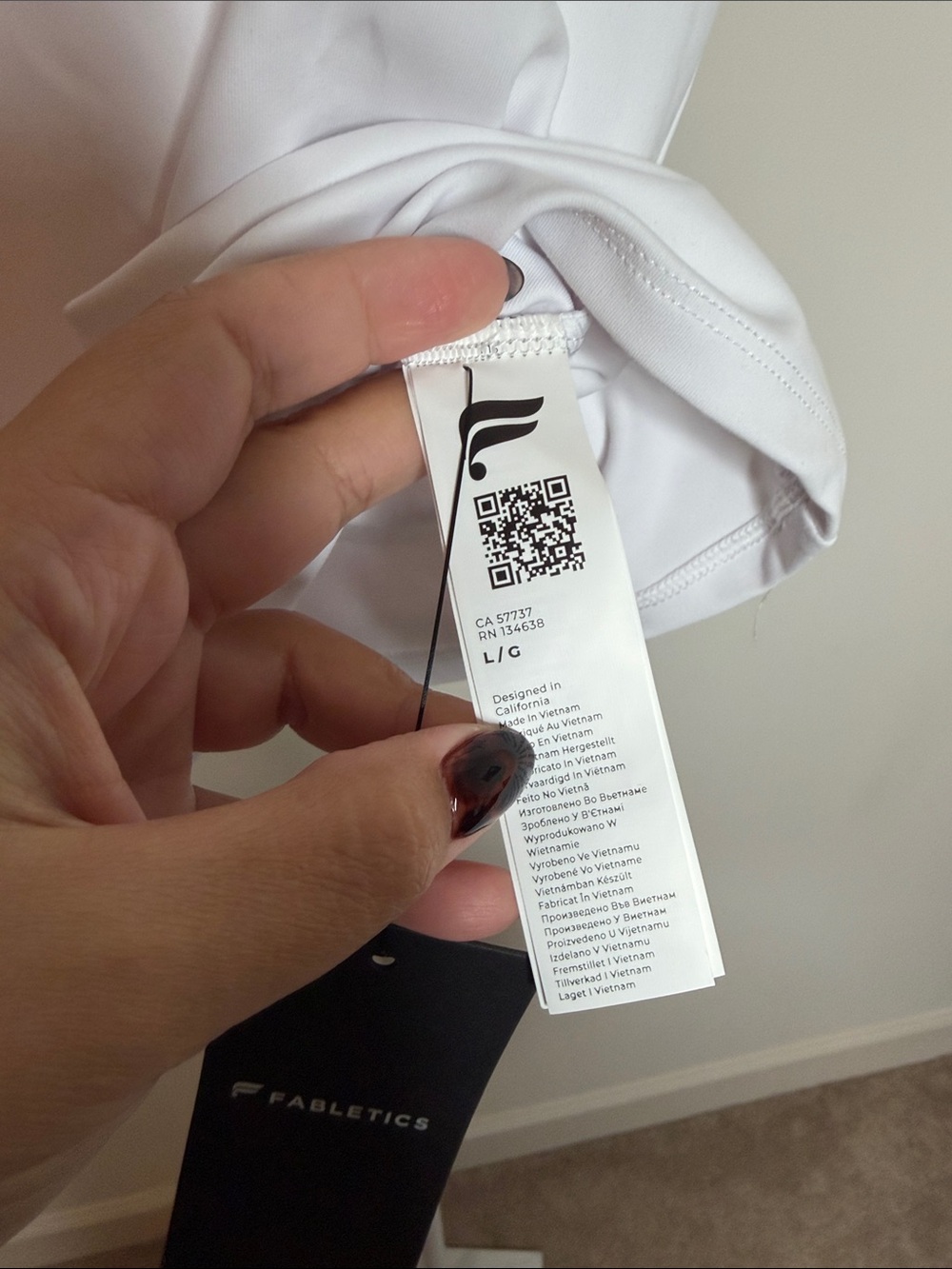 Fabletics White Racerback Tank - Women's - Picture 2 of 3